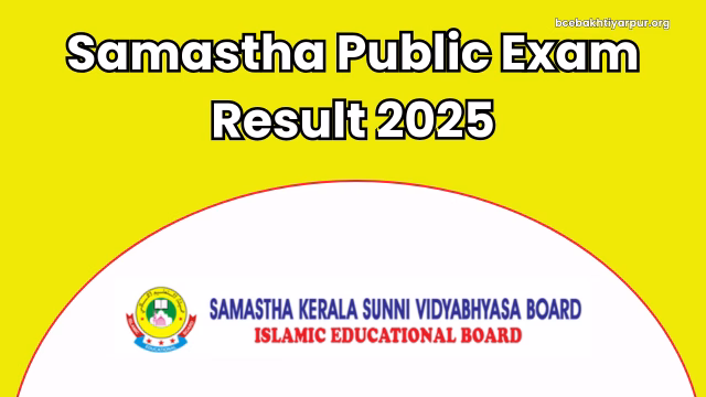 Samastha Kerala Madrasa Result 2025